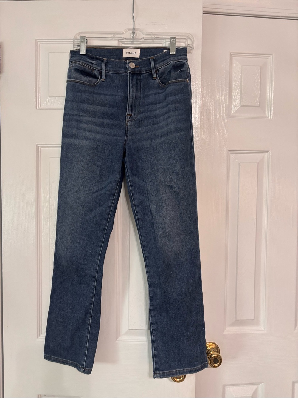 Frame Denim Dark Blue le High Straight Jeans size women’s 29
